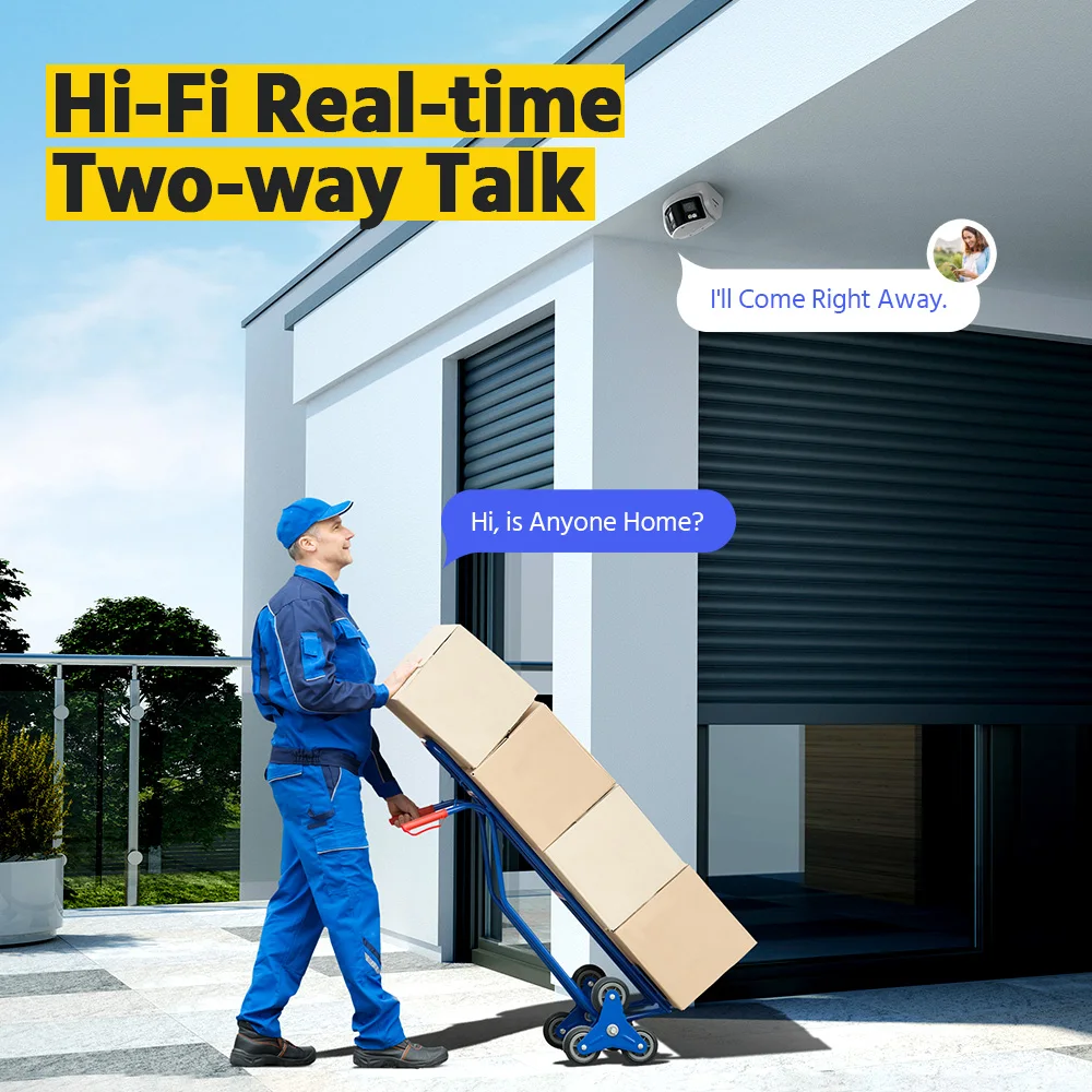 ANNKE 8MP Camera Security Dual Lens Human Detect Two Way Audio 180° Wide View Angle Panoramic Dual Lens Poe IP Camera 5