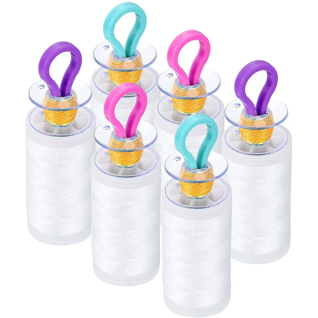 NEW 20pcs Clear Plastic Home Sewing Machine Thread Empty Bobbins