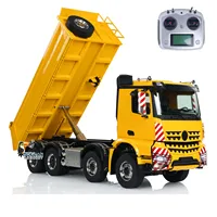 In Stock 8x8 Hydraulic RC Dump Truck 1/14 Metal Remote Control Tipper Dumper With Sould Light System 3-speed Transmission Model 2