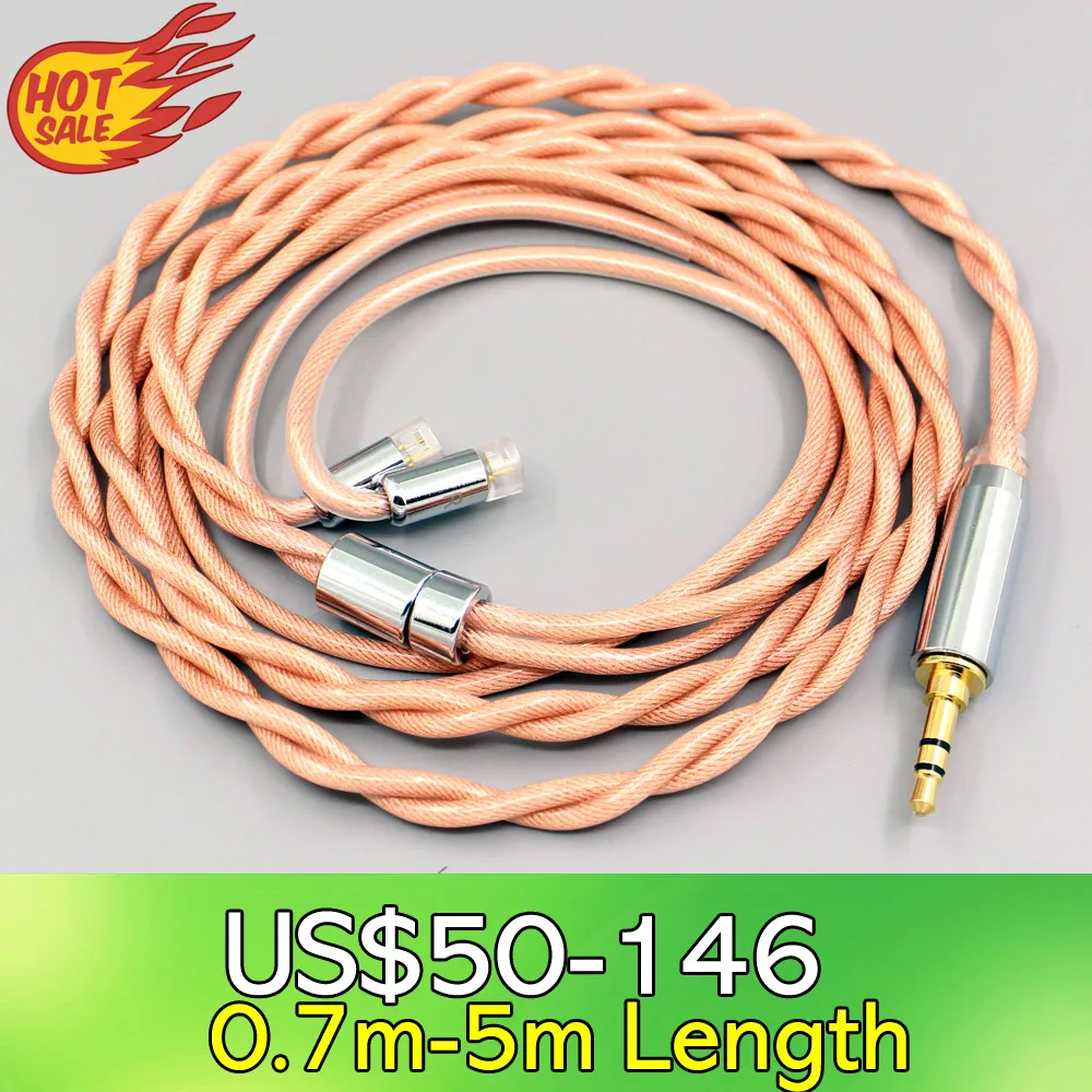 

Type6 756 core Shielding 7n Litz OCC Earphone Cable For Sennheiser IE8 IE8i IE80 IE80s Metal Pin 2 core 2.8mm LN008005