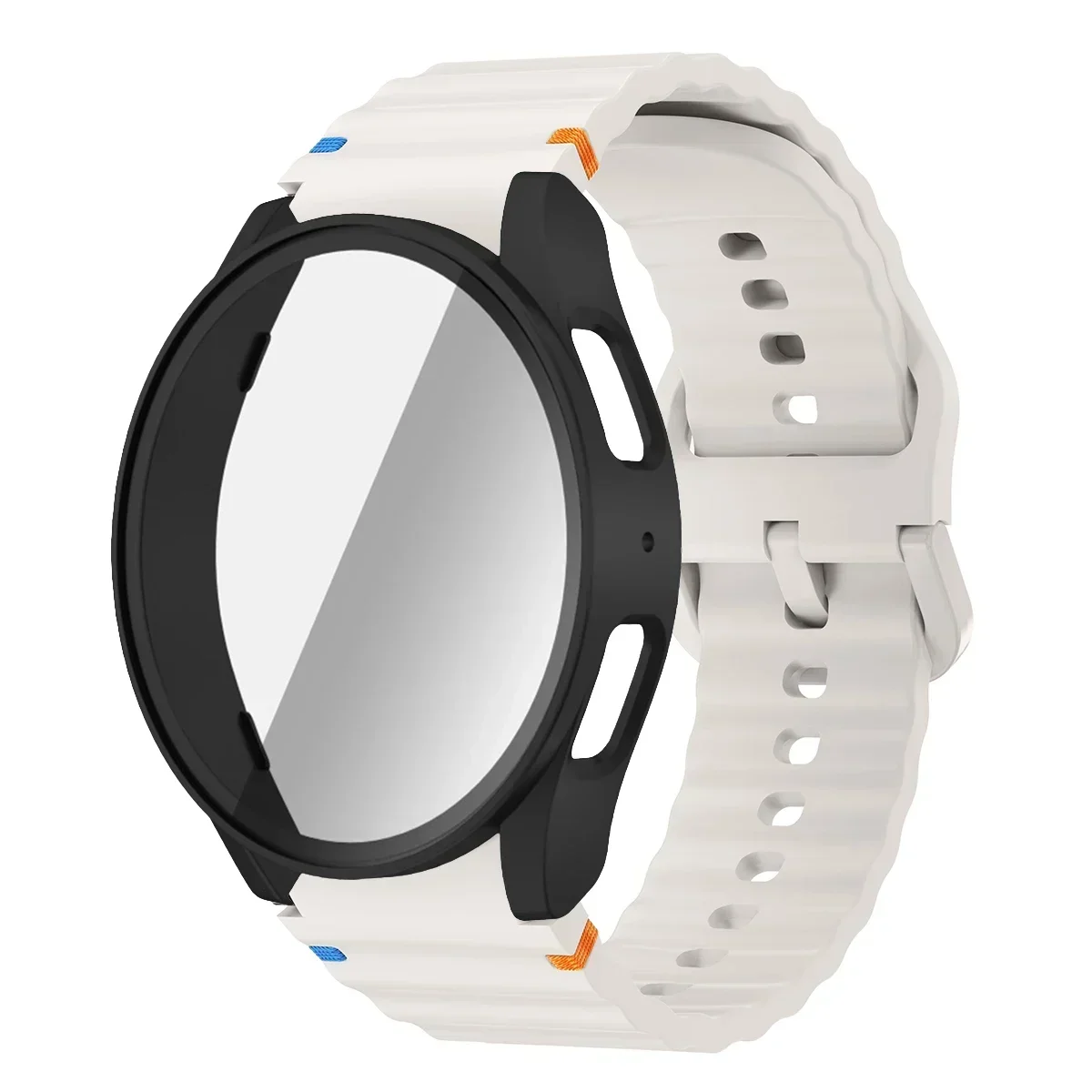 Enhanced Silicone Sport Band with Case and Screen Protector