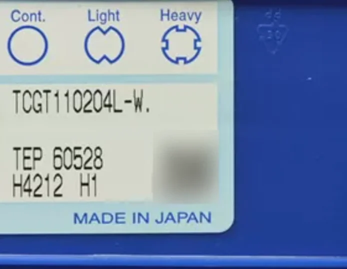F 10PCS TCGT110204L-W H1