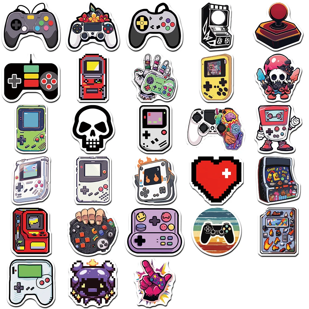 10/30/57pcs Cool Cartoon Video Game Stickers Vintage Funny DIY Sticker Graffiti Phone Case Bike Car Fun Classic Kid Sticker Toy - 6
