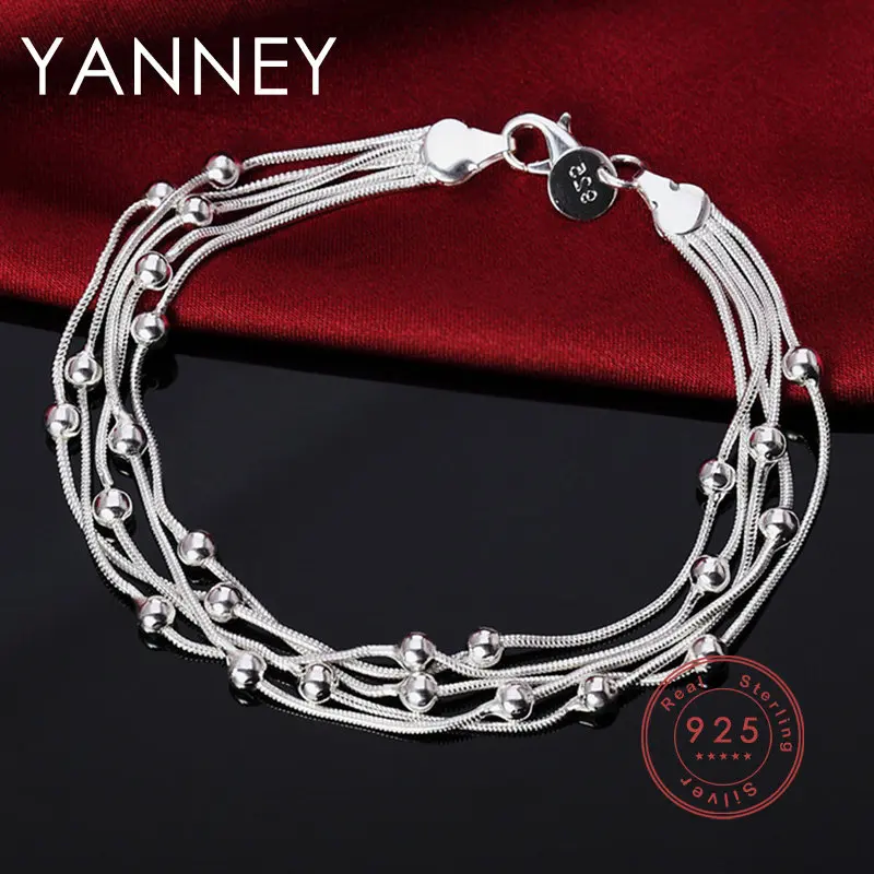 アクセサリー Silver Beaded Bracelet / Medium Bonnie_Bracelet_0032.jpg?v=