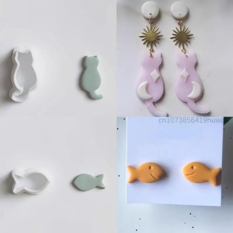 Cartoon Animal Molds Children's Diy Making Polymer Clay Earrings