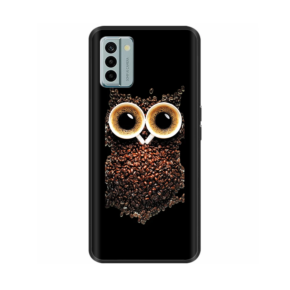 Nokia G22 Cool Silicone TPU Protective Shell - Painted Soft Back Cover with Black Bumper