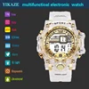 YIKAZE Fashion Digital Watch for Women Men Luxury Women Sports Watch Transparent Design Student Child Electronic Wristwatch 2