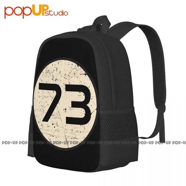 Mochila de gran capacidad con diseño de Big Bang Theory Sheldon Cooper, bolsa de compras bonita, de gran capacidad, con número 73 -