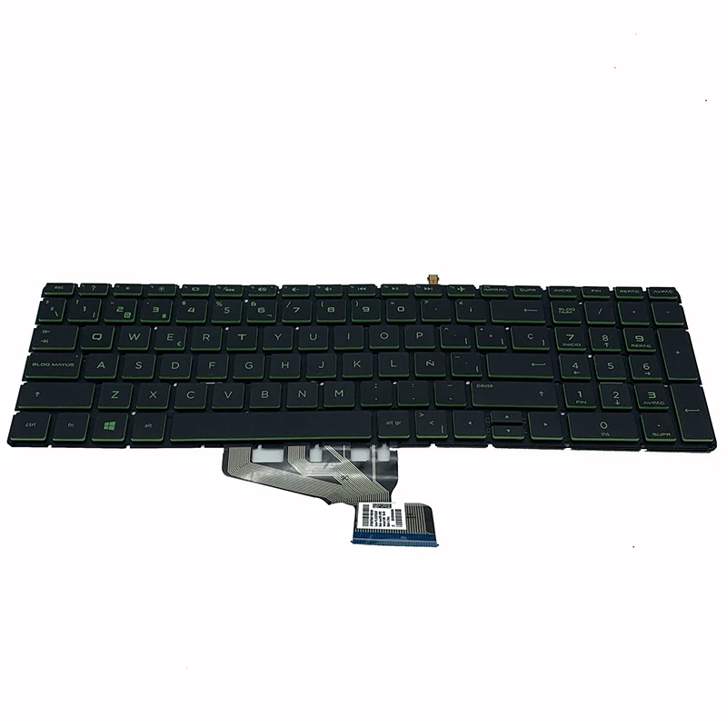 

Новая клавиатура для ноутбука с испанской раскладкой для HP Envy X360 15 BW 15-B 15-BP 15-BS Испания SP зеленая подсветка