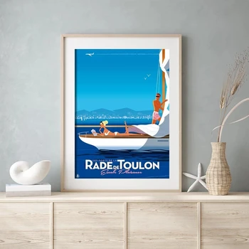 홈 데코레이션 HD 프린팅 Affiche Monsieur Z 툴롱 포스터 캔버스 벽 예술 유화 거실 북유럽 장식 상품 이미지