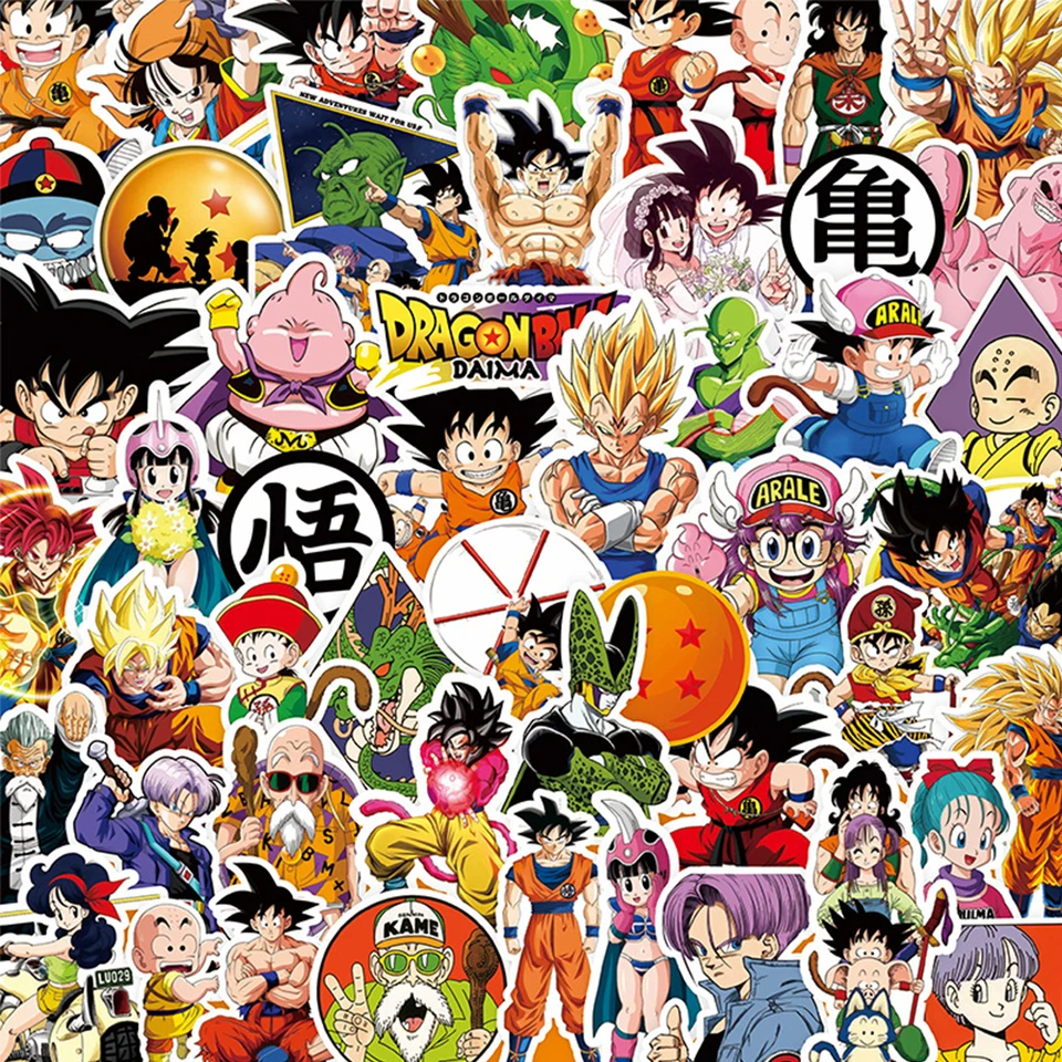 Stickers Manga DBZ Universels Pour Borne D'Arcade - NEUF
