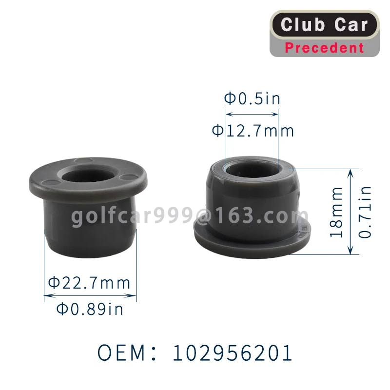 Club Car Precedent Bushing, Urethane, Short, Prec Replace OEM#102956201/102287401 2