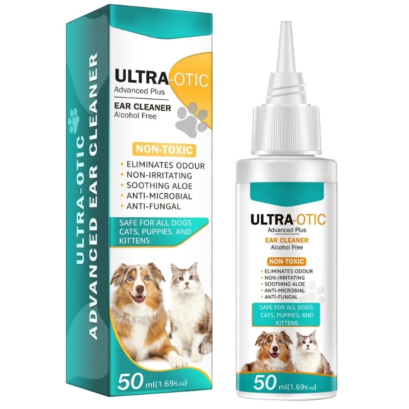 

Dog Ear Cleaner Natural, Effective Dog Ear & Cleanser Fast Relieve from Itching, Odors Dropship