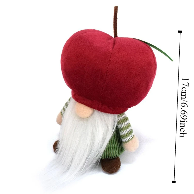 Funny PP Cotton Red Faceless Doll Fluffy Soft Rudolf Fruit Dwarf Doll Comfortable Collection Gnomes Plush Toys Children Girl