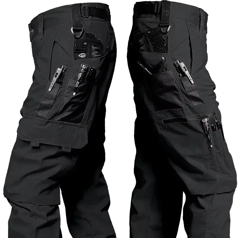 Taktische Herrenhose Wasserdicht Kampfhose Outdoor Multi-Pocket Strapazierfähige Cargohose – Detail 9