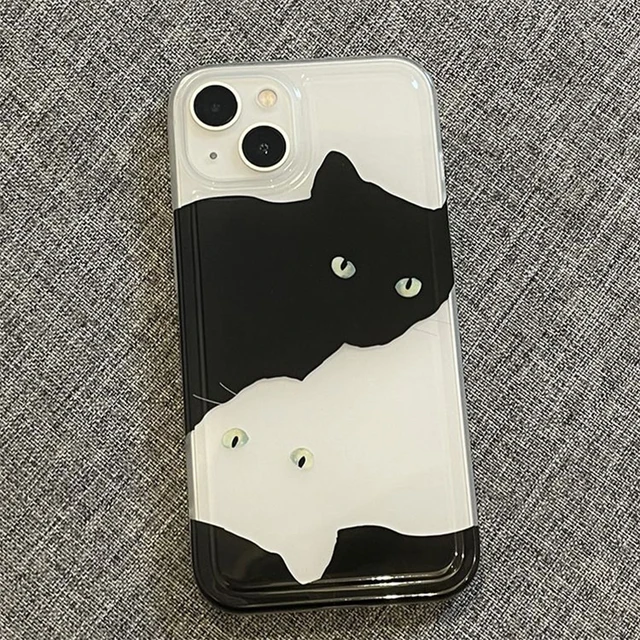 Screen Protector Cat Phone Case Iphone 11 3D Cute Fluffy Cat Phone