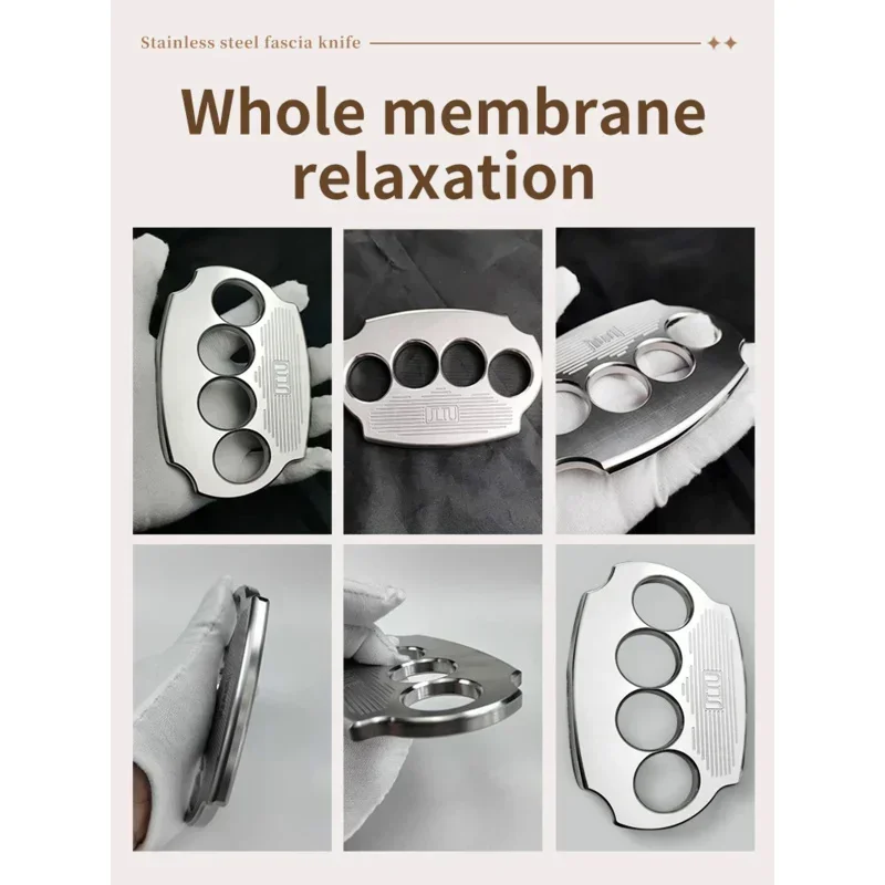 

Gua Sha Board Heart Shape Stainless Steel Muscle Massage Tissue Therapy Scraping Plate Promote Blood Circulation Body Relaxation