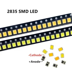 Pack of 200 High - Intensity White LED Light Beads - 2835 SMD Technology (Pure White 6000K)