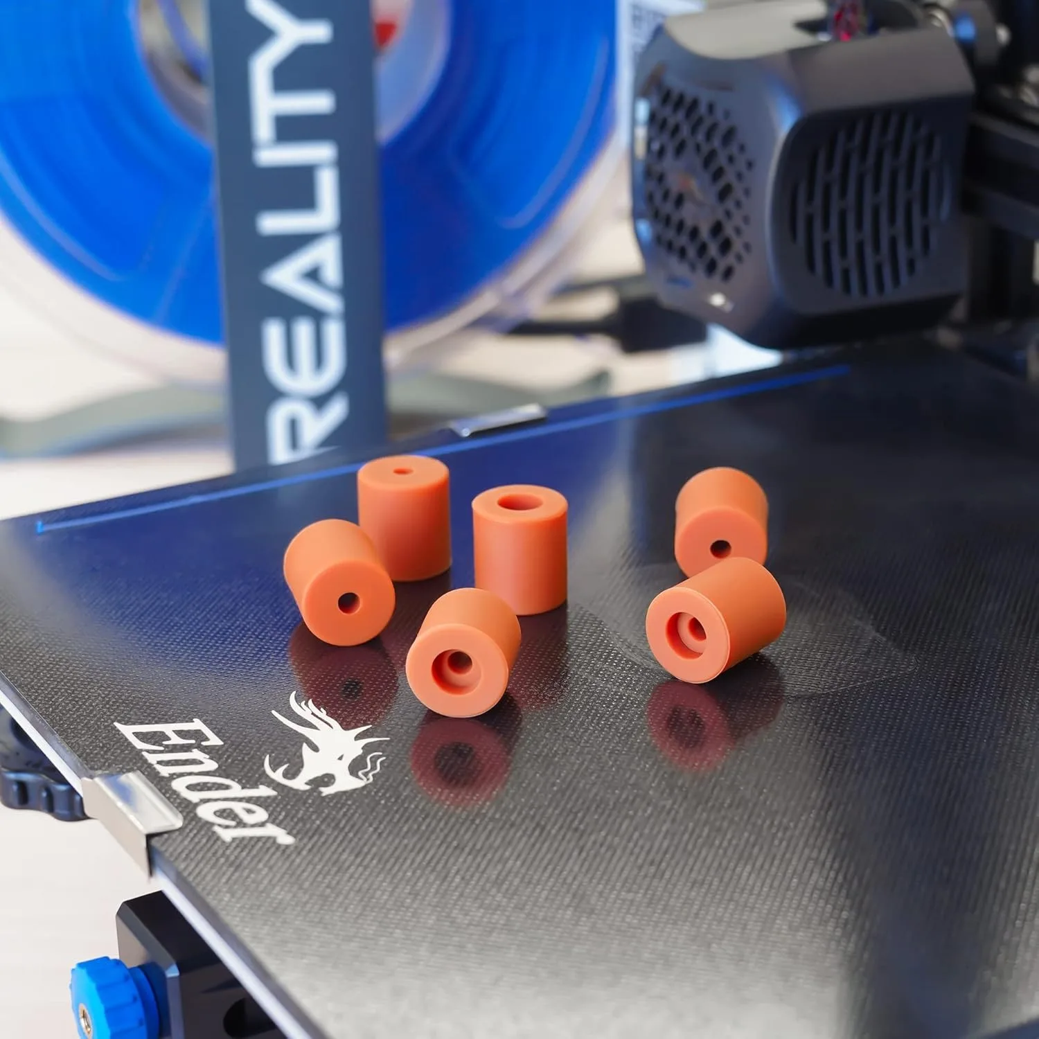 Creality 4 Stück Silikon-Leveling-Säulen – Feste Abstandshalter für stabilen Heizbett, kompatibel mit Ender‑3/3 Pro/3 V2/3S und CR‑10/10S/V2 – Detail 2