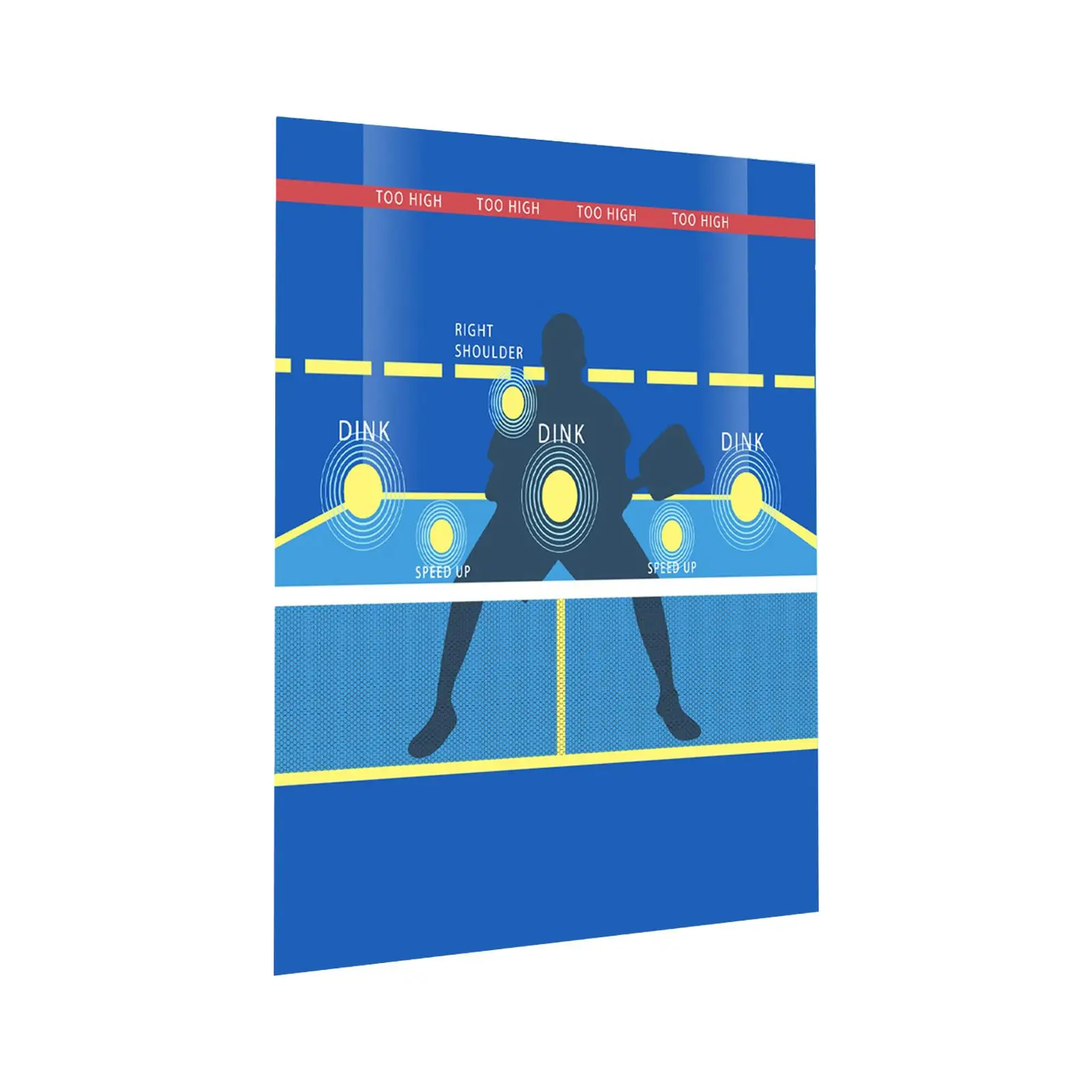 Pickleball Dink Pad Pickleball Practice Equipment Improve Your Pickleball Game Pickleball Practice Poster for Wall Men Women Pickleball Dink Pad Pickleball Practice Equipment Improve Your Pickleball Game Pickleball Practice Poster for Wall Men Women