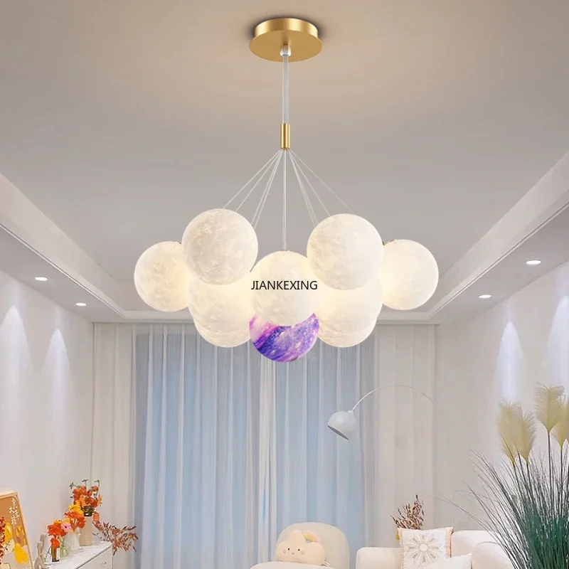 Modern Bubble Ball LED Pendant Lights For Living Dining Room Office Desks Bedroom Chandelier House Decor