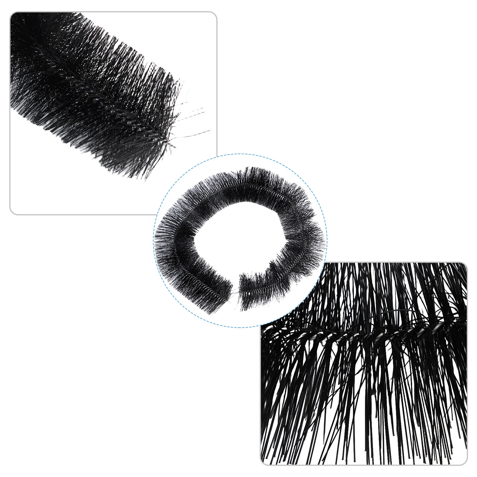 Gutter Brush Brush Fishponds Bristles & Wire Far From Debris Gutters Clean Stainless Steel Wire Core Most Gutters