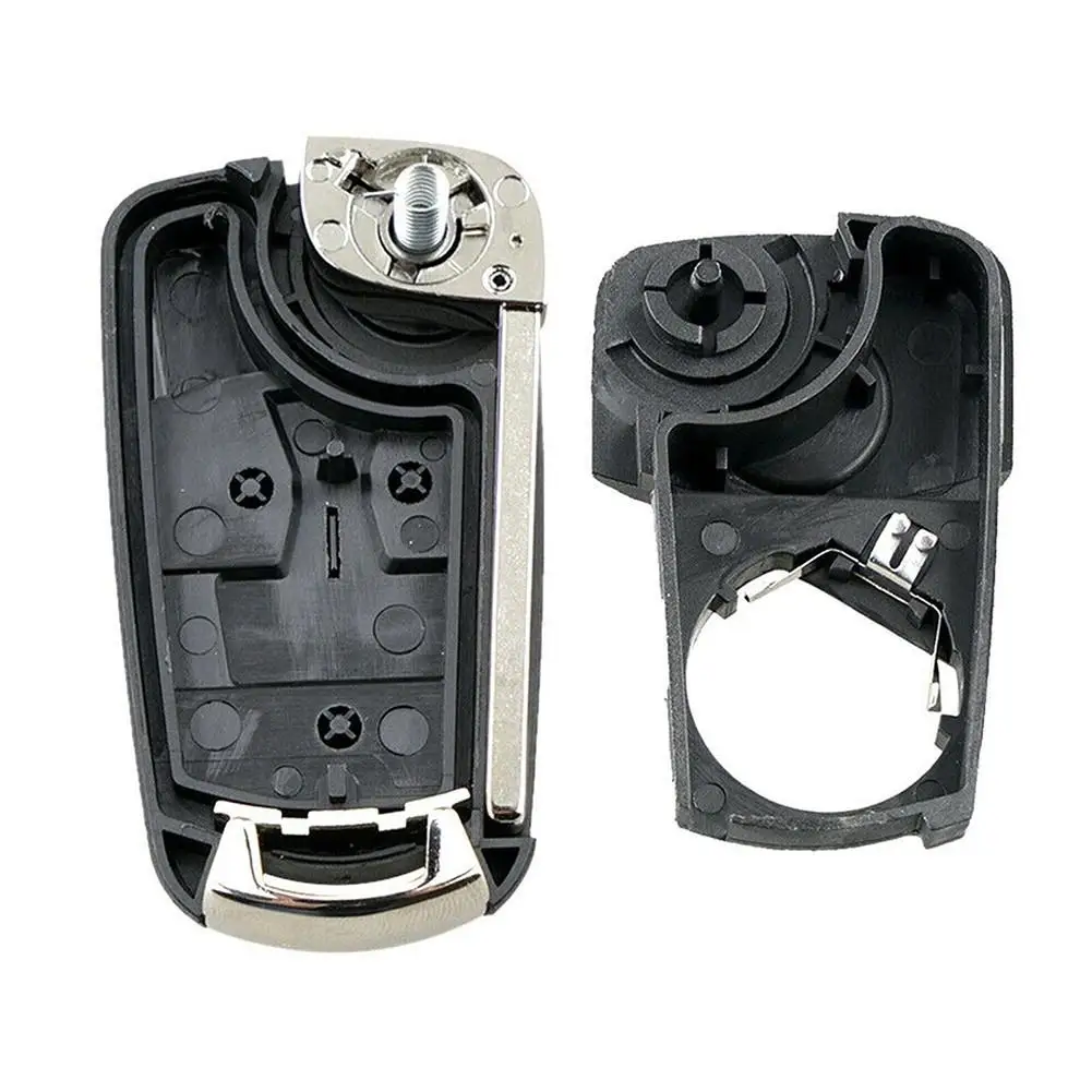 

Раскладной ключ с 2 кнопками, брелок для замены лезвия, аксессуары для Opel Corsa D Zafira B Astra H Tigra, 2 ключа