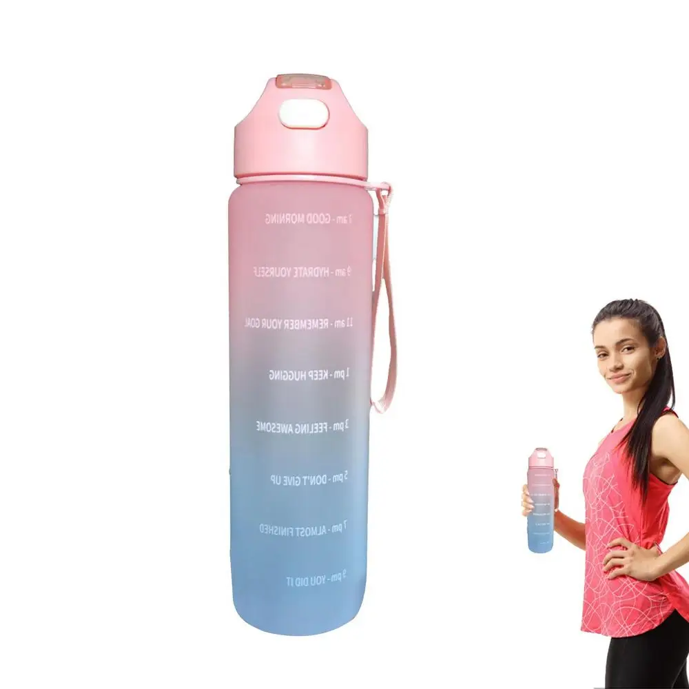 Sports Water Bottle With Handle 1Liter