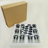 Round Glass Storage Jars, Black Bamboo Cover, Sealed Glass Bottle, Kitchen Seasoning Tank, 175ml, 12 Units 6