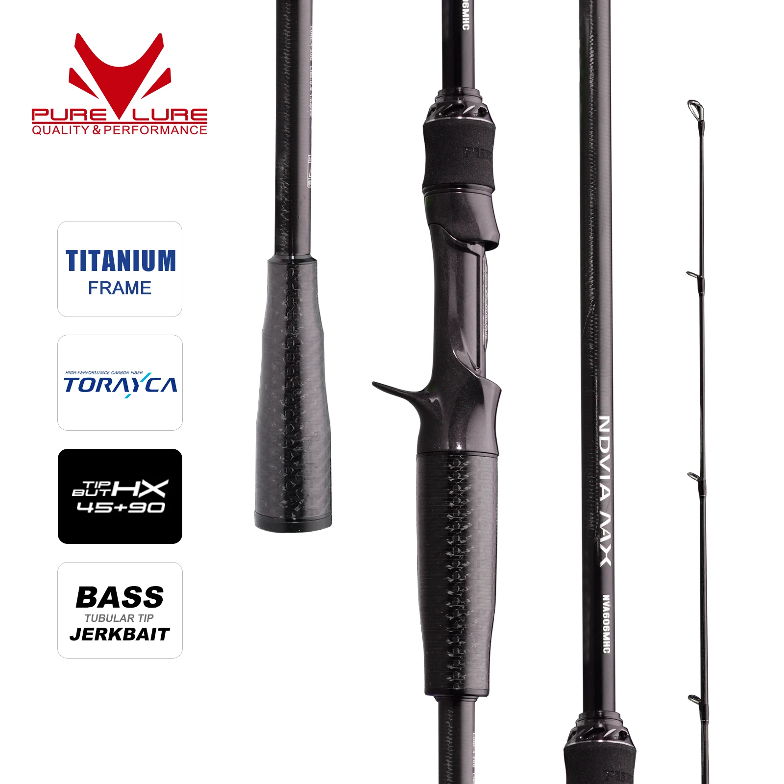 PURELURE NDVIA MAX Travel Versatile Rod Solid Tip 6FT 7.2FT 1.5-20g Soft Lure Jerkbait F/MF Action Perch Pike Zander Bass Squid