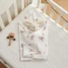 Newborn Cartoon Print Blanket Pure Cotton Double Gauze Blanket Baby Blanket Bath Towel Baby Swaddle 3