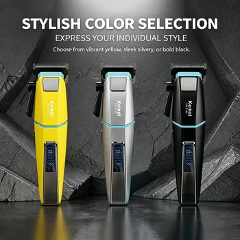 Kemei KM-2153 Men's Hair Clipper Fade Blade LED Display 8000RPM 2000mAh 2-Speed 5W DC Motor Professional Hair Cutting Machine - Image 6