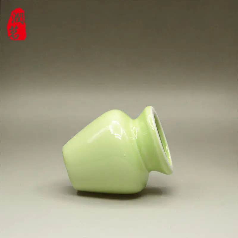 [GRANDNESS] Bamboo Chasen Stand Porcelain Matcha Tea Whisk Holder Japanese Ceremony Make for Matcha Tea Tool