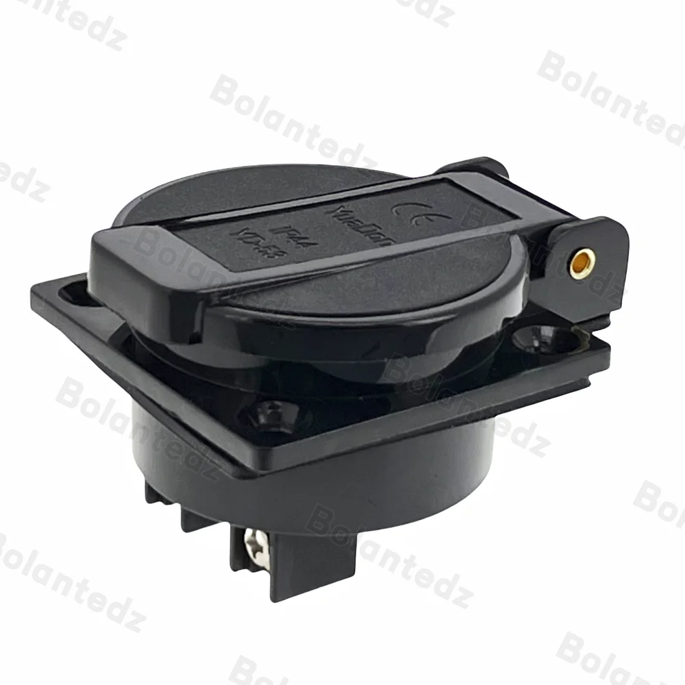 Bolantedz 1Pcs 다기능 산업 안전 콘센트 10A 250V IP44 CE 범용 방수 전원 커넥터 소켓