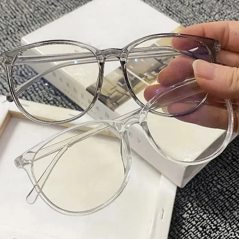 Anti Blue Light Blocking Glasses Clear Women Men Vintage Transparent Glasses Frame Anti Radiation Replaceable Lens