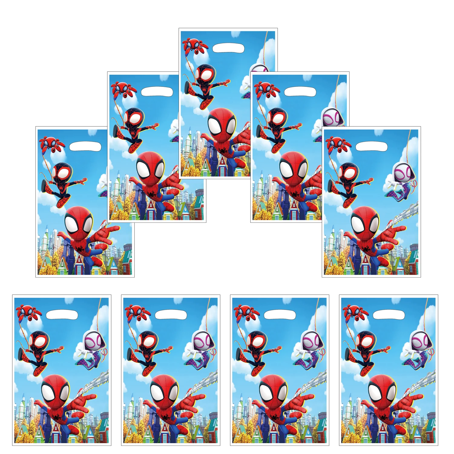 Spidey And His Amazing Friends Party Favor Gift Bags Superhero Birthday Party Decorations