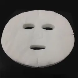 50-Pack Disposable Cotton Face Mask Sheets for Skincare and Cosmetic Use (50pcs)