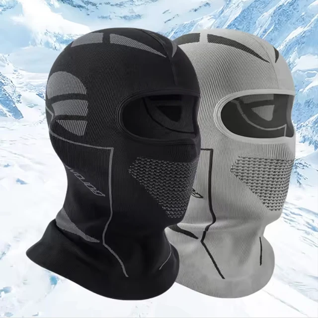 Écharpe thermique résistante au froid pour hommes et femmes, chapeau de Ski d'hiver, cagoule, masque complet, Ski, cyclisme, chasse, couvre-tête, doublure de casque 1