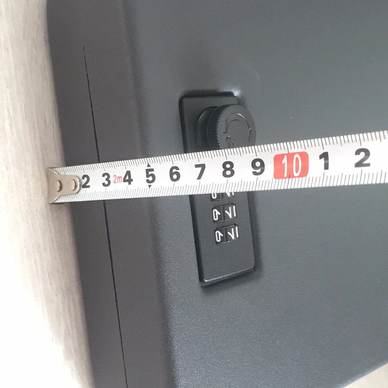 휴대용 충격 방지 암호 금고, 스테인레스 스틸 도난 방지 코드 잠금 금고, 휴대용 자동차 안전 상자, 1PC