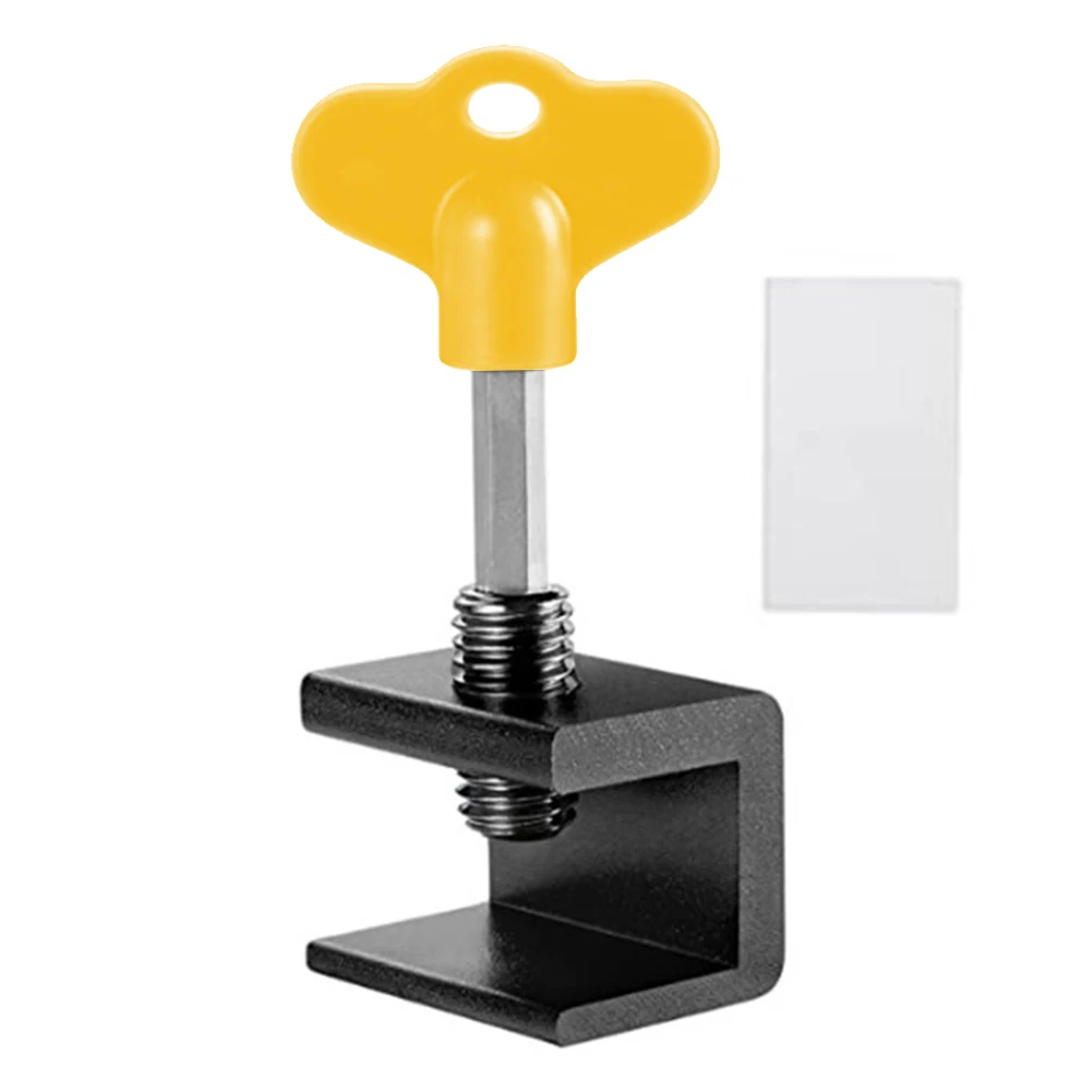 Door Window Lock Stopper with Key Wrench Door Frame Security Lock Aluminium Alloy Window Limit Stop Locks Kid/Children Guards