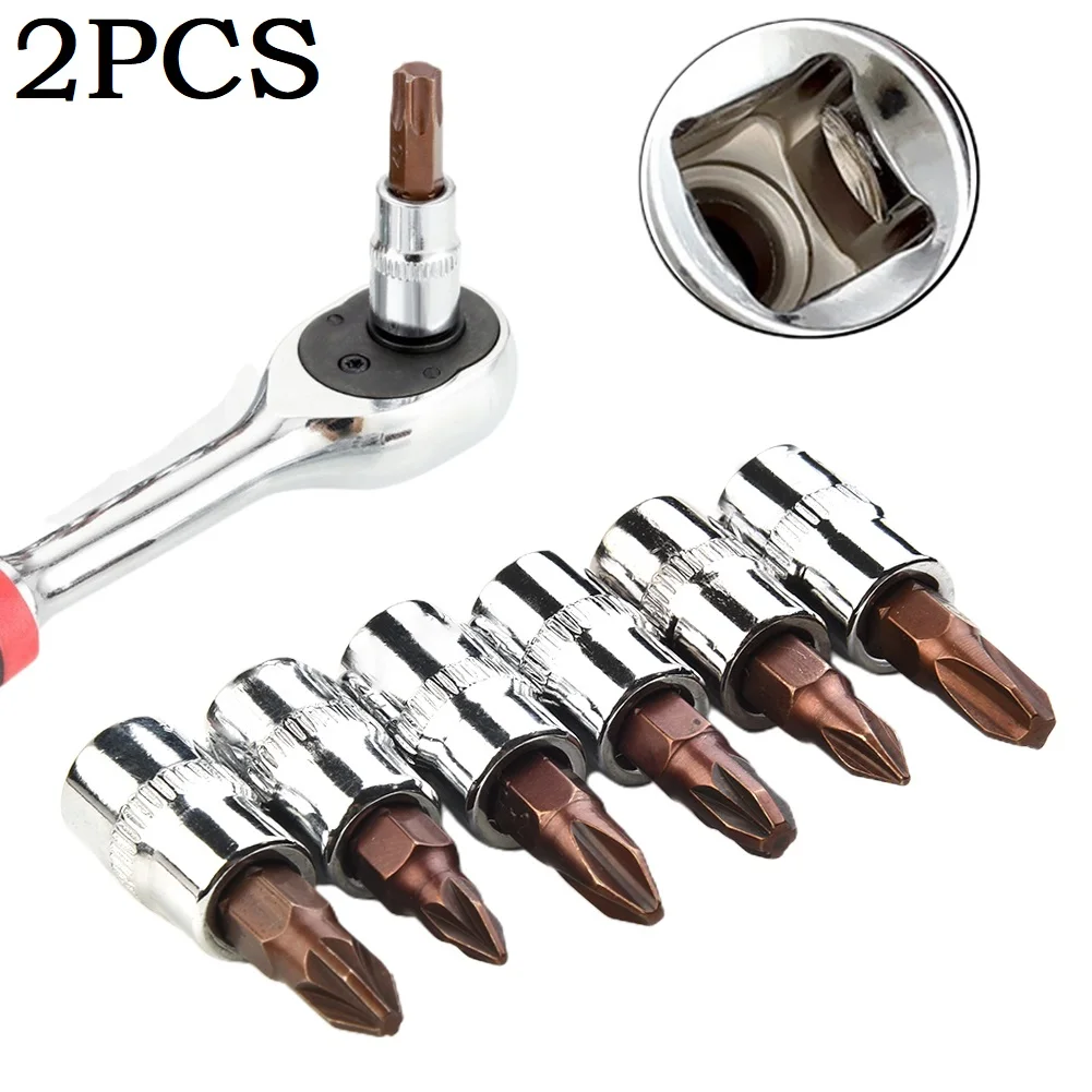 

2pcs 1/4 Inch Drive Socket Ratchet Wrench PH1 PH2 PH3 PZ1 PZ2 PZ3 1/4inch Wrench Screwdriver Socket Adapter Hand Tools