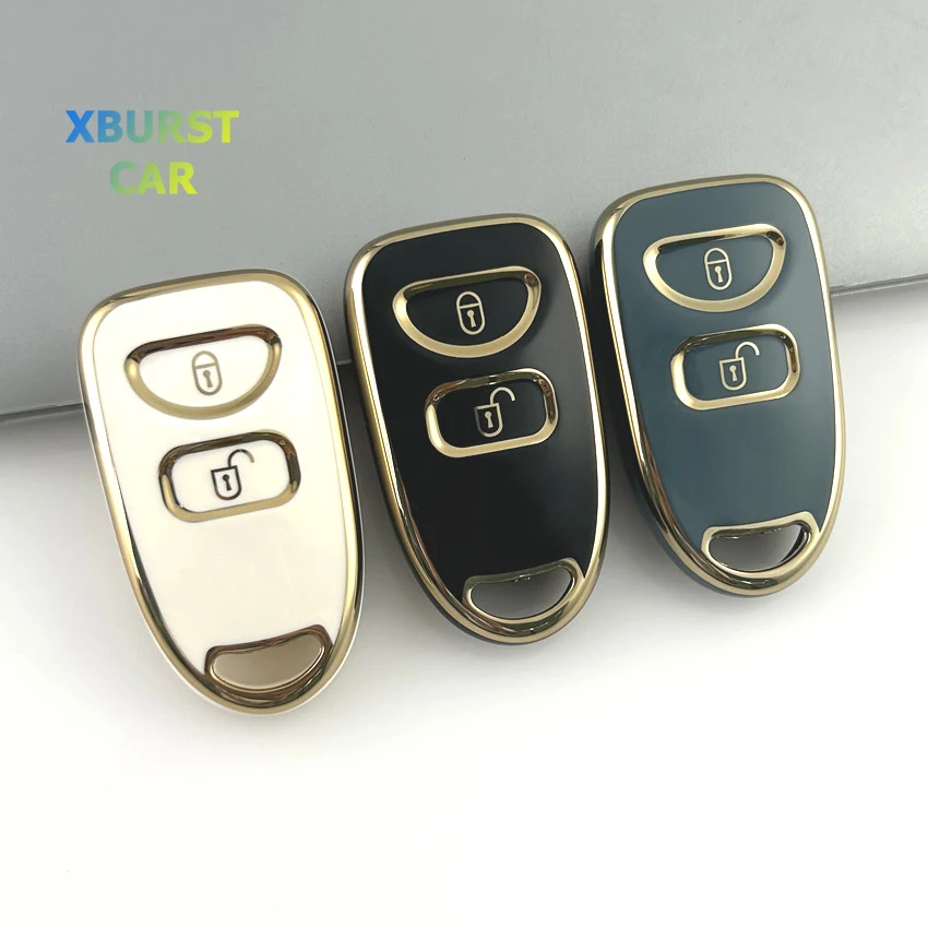 

3 buttons TPU Shell Fob Holder For Hyundai Tucson 2005 Santa Fe 2008 I10 IX25 Grand Stareks Car Smart Key Cover Case Accessories