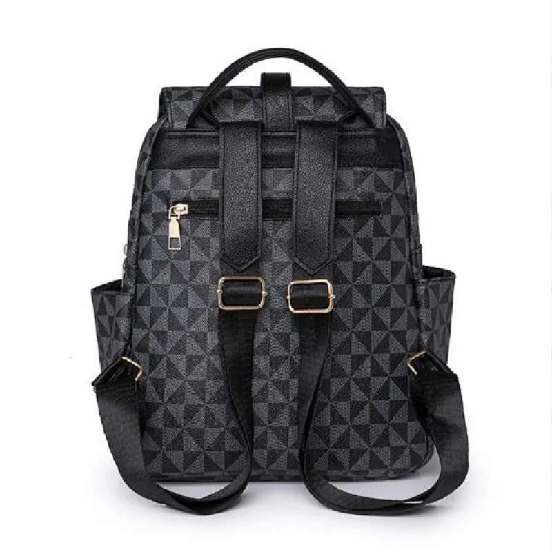 Hot Sale Women's Korean Fashion Printing Leather Travel Backpack High Capacity Casual Shoulder Bags School Bag Ladies Totes 5