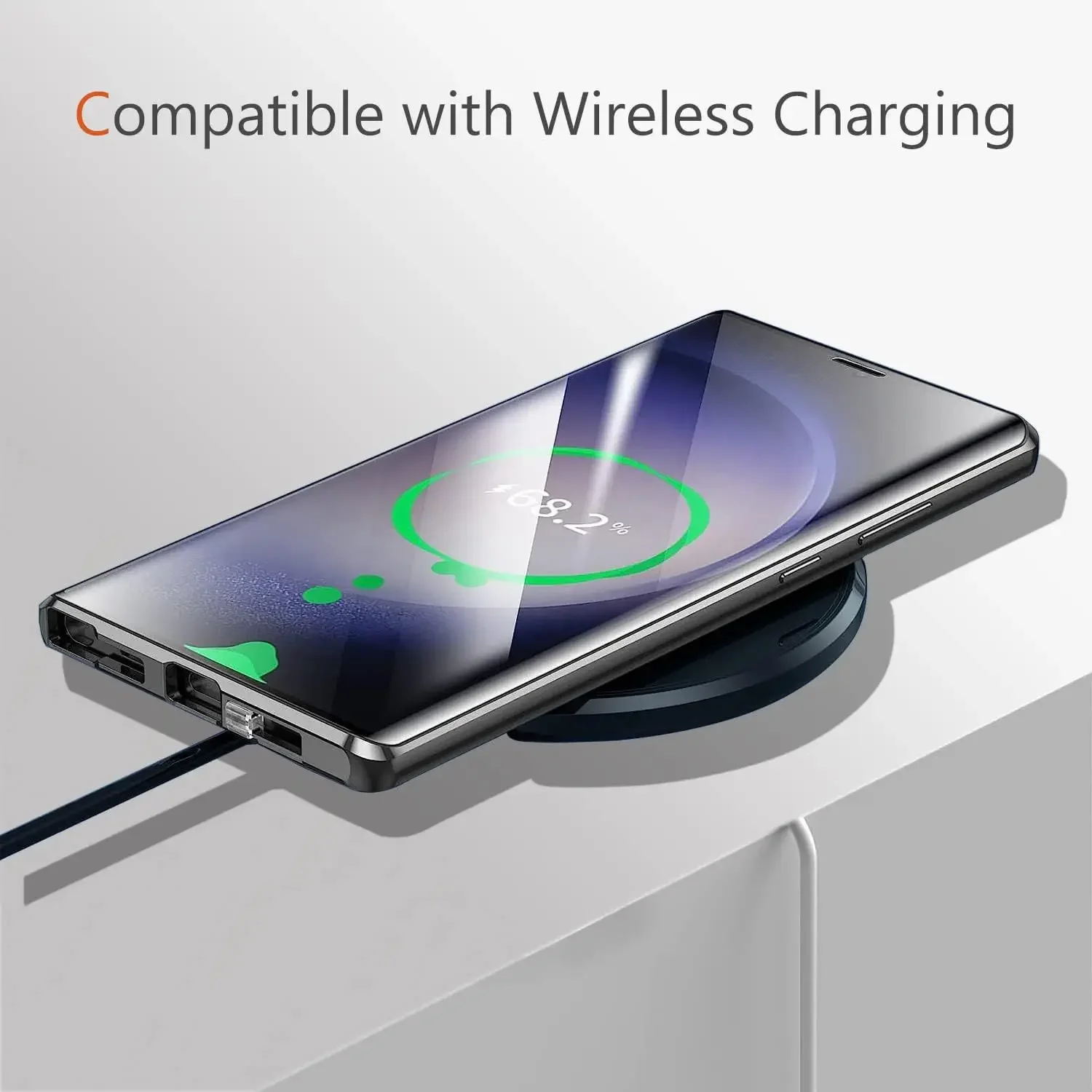 Luxury Metal Alloy Magnetic 360° Full Surround Screen HD Glass Protection Case