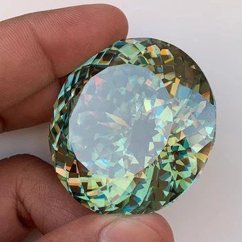 0.5-50ct Russian Cut Portuguese Cut 100 Faceted Cut Pink Blue Green Yellow Red Moissanite Diamond Loose Stone For Jewelry Making 3