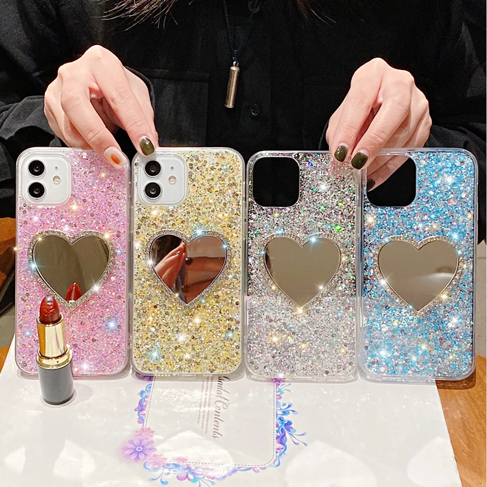 Funda Con Diamantes Brillantes Y Soporte Para Anillo - Compatible Con IPhone 6/7/8/X/11/12 Pro Max, Etc.