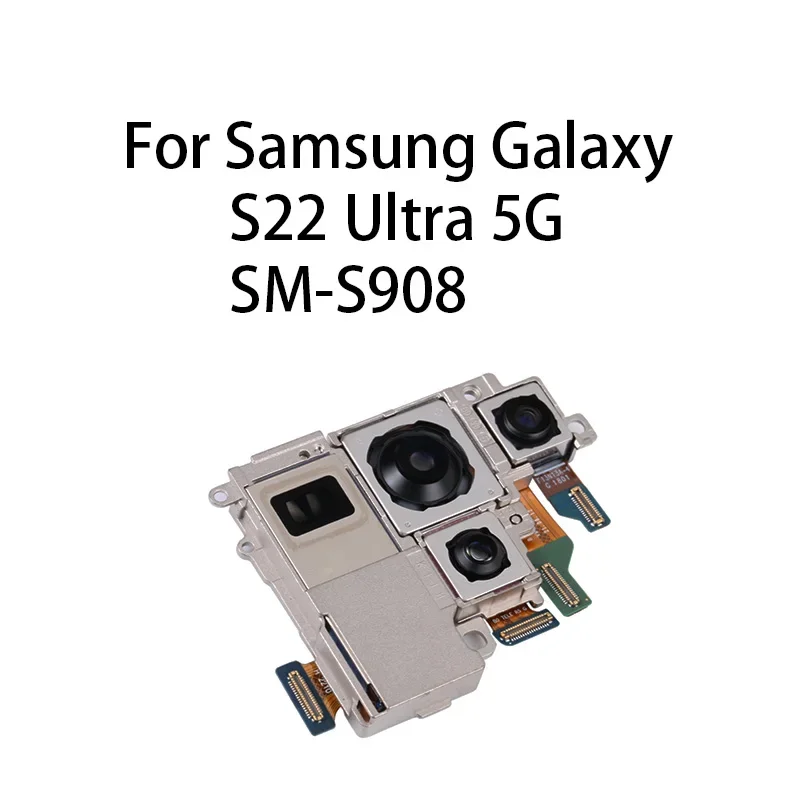 Módulo de Câmera Traseira Principal para Samsung Galaxy S22 Ultra 5g Sm-g908b G908u G908w G908n Original