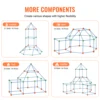 VEVOR Fort Building Blocks Kids Creative Indoor Play Tent Brick Kit with 80 Rods 40 Balls for DIY Educational Castle Toys Gift 4