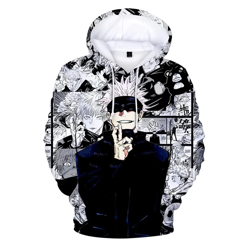 

Jujutsu Kaisen Sweatshirts 3D Anime Printed Streetwear Autumn Men/Women Hoodies Oversized Hoodie Kids Pullovers Men Clothing