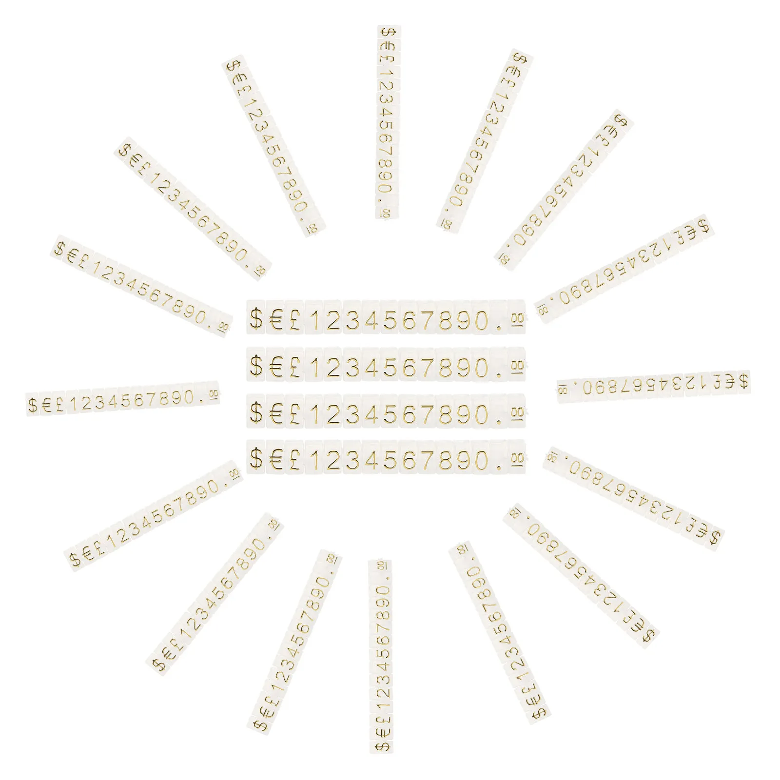 20개 가격표 큐브형 보석 가격표 조절 가능한 조립식 디스플레이 스탠드 소매 카운터 가격표 블록 보석 태그